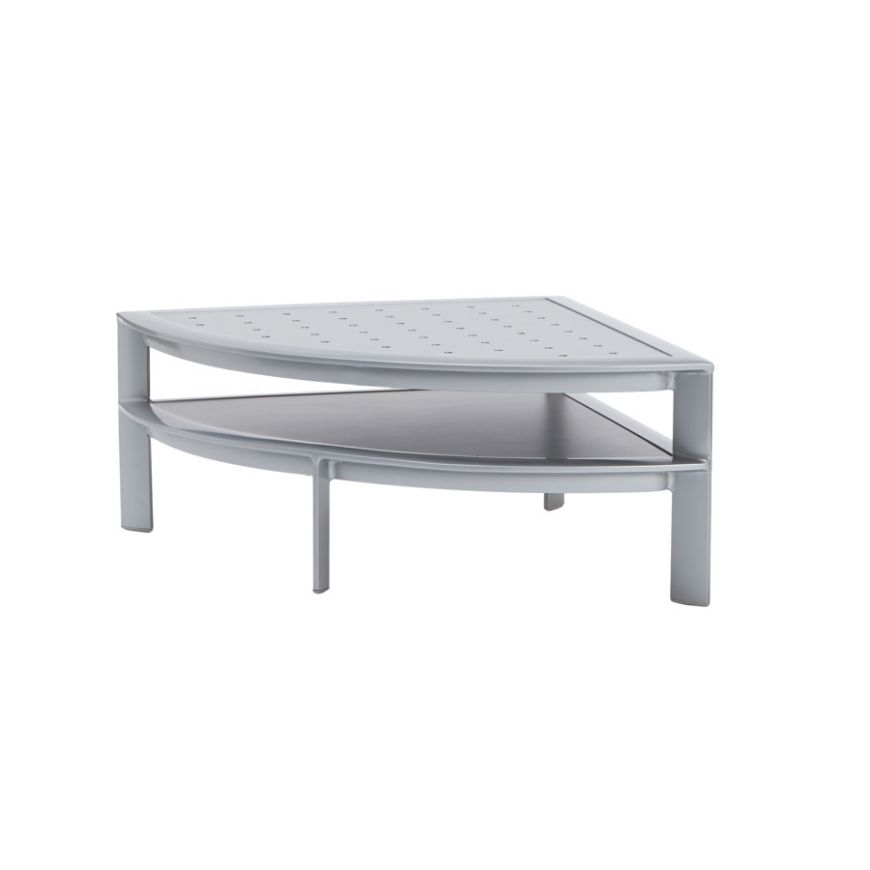 Picture of PARKWAY MODULAR QUARTER ROUND OCCASIONAL TABLE, TEXTURED ALUMINUM TOP