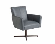 Picture of BROOKS LEATHER SWIVEL CHAIR - BRONZE