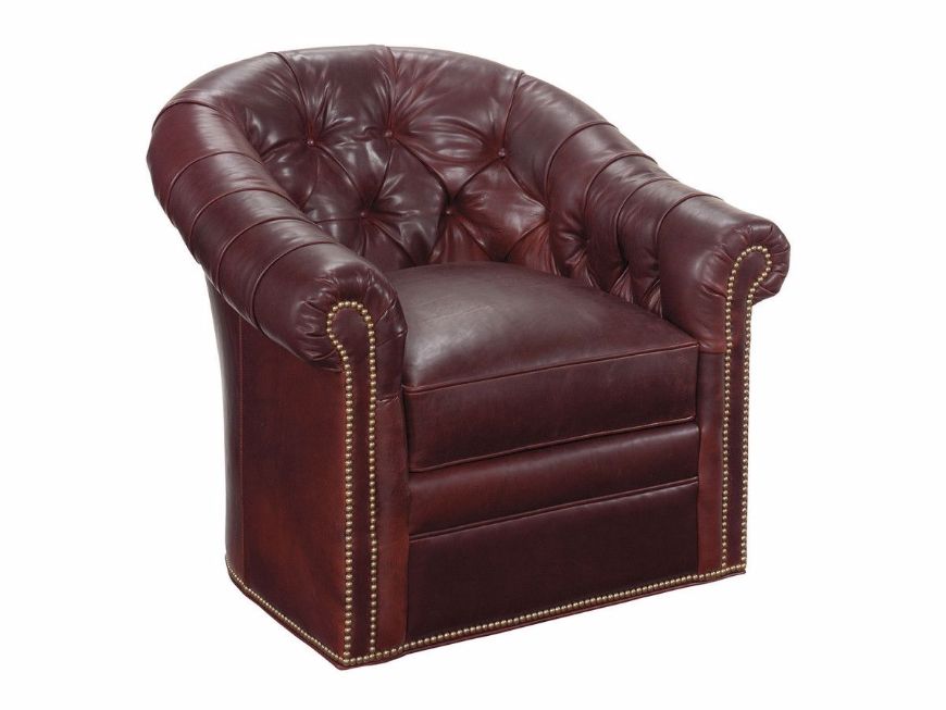 Picture of ROBINSON LEATHER SWIVEL CHAIR