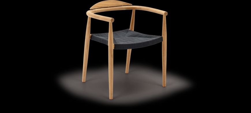 Picture of DANSK STACKING DINING CHAIR WITH ARMS